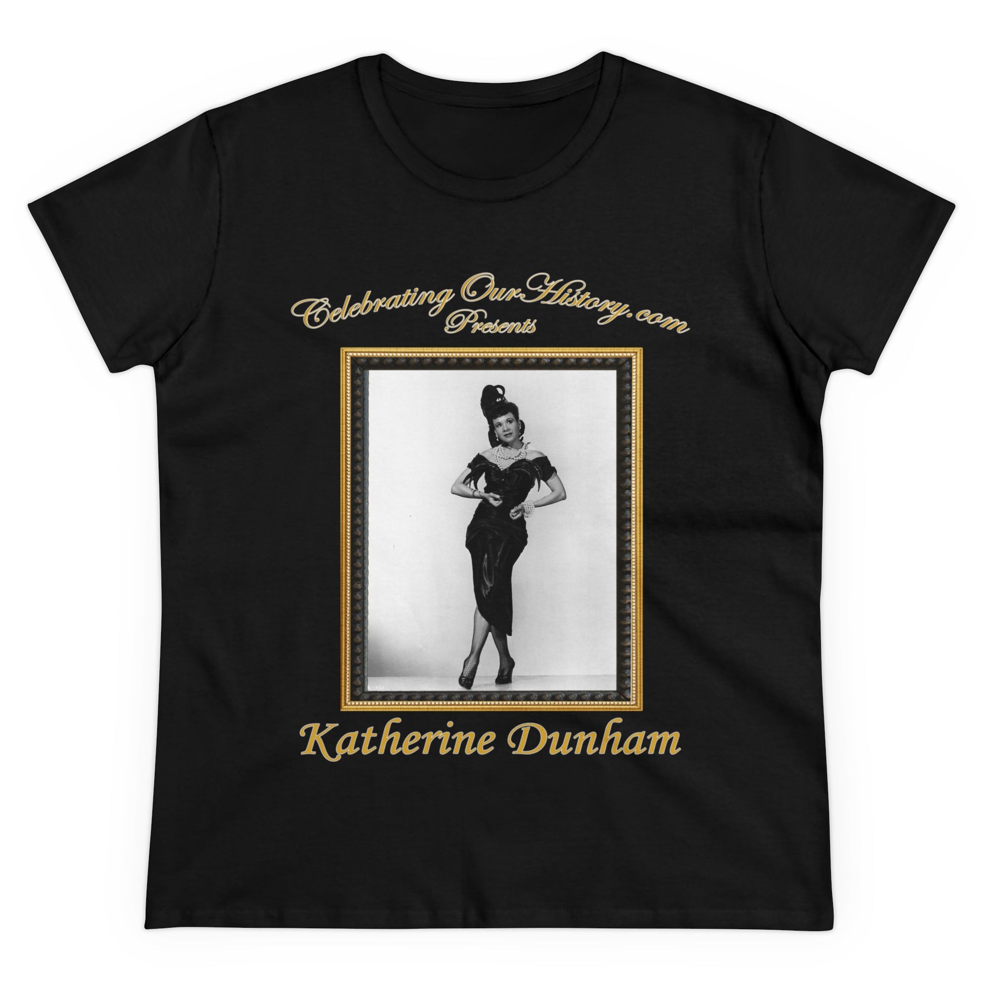 Katherine Dunham - Stormy Weather (1943) -  Front and Back Printed Concert Style Women's T-Shirt