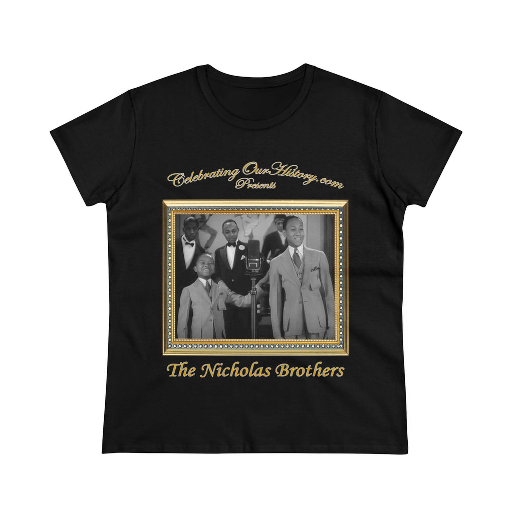 The Nicholas Brothers - The Black Network -  Front and Back Printed Concert Style Women's T-Shirt