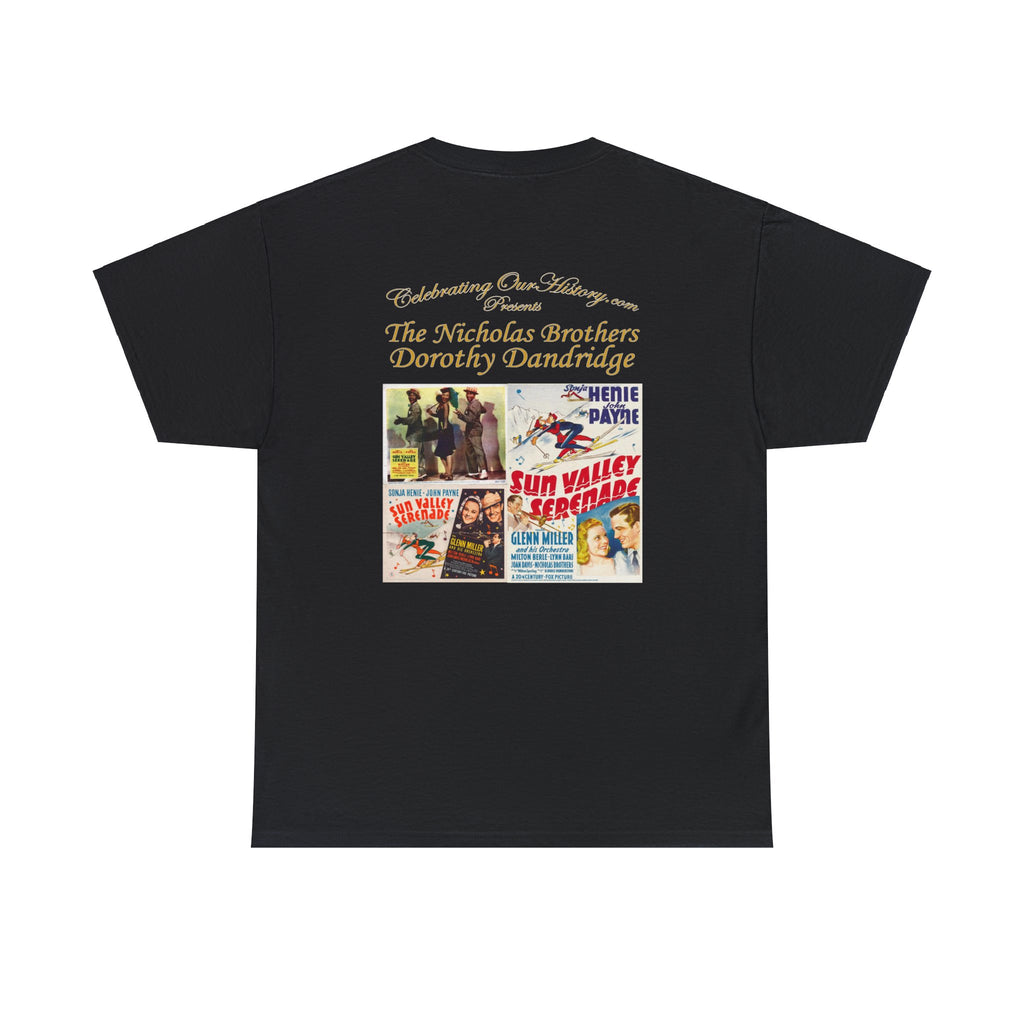 The Nicholas Brothers and Dorothy Dandridge - Sun Valley Serenade (1941) v1 -  Front and Back Printed Concert Style T-Shirt