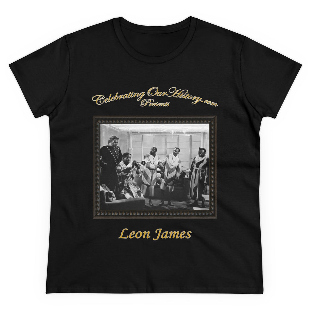 Leon James - Cabin in the Sky (1943) -  Front and Back Printed Concert Style Women's T-Shirt