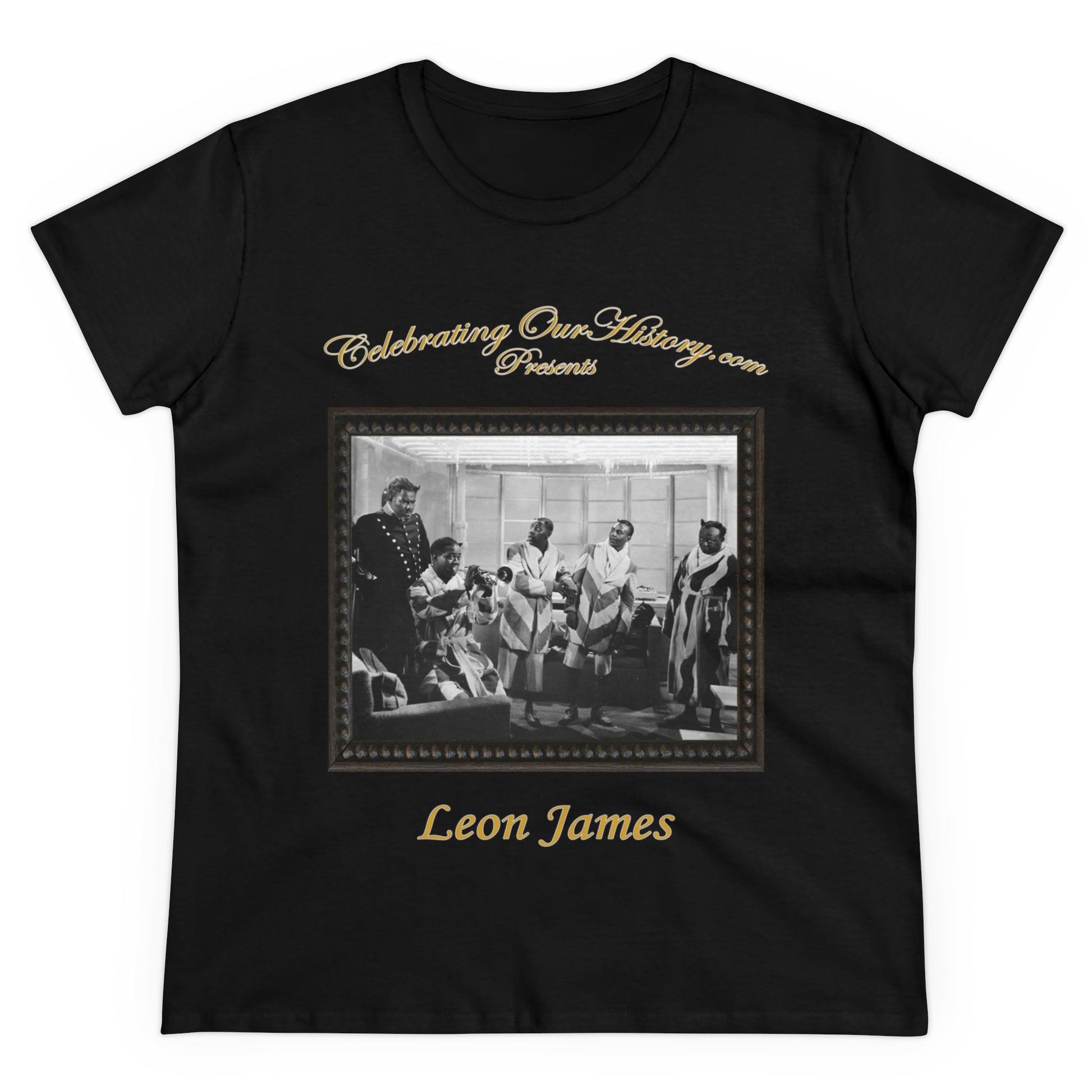 Leon James - Cabin in the Sky (1943) -  Front and Back Printed Concert Style Women's T-Shirt