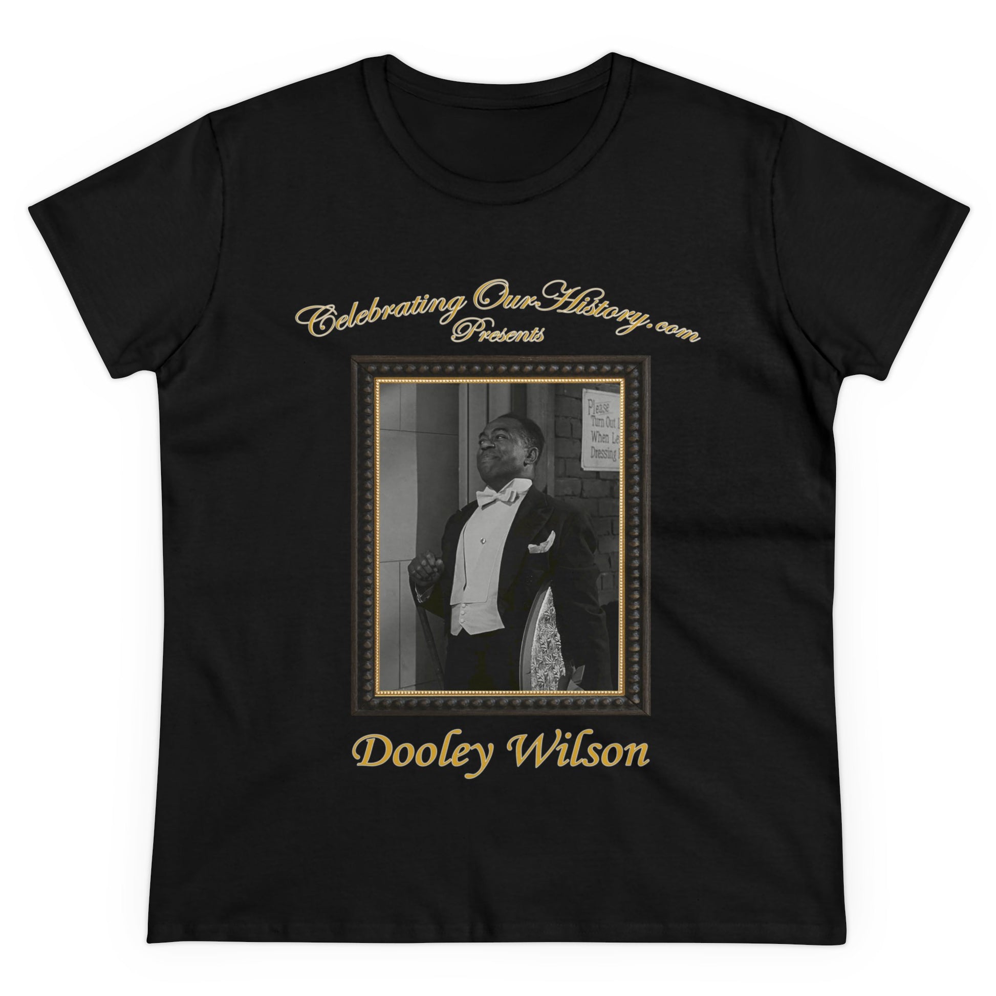 Dooley Wilson - Stormy Weather (1943) -  Front and Back Printed Concert Style Women's T-Shirt