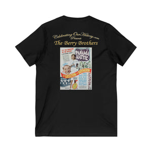 The Berry Brothers - Panama Hattie (1942) - Front and Back Printed Concert Style V-Neck T-Shirt