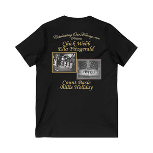 Sister Rosetta Tharpe - Rock And Roll Hall Of Fame - Front and Back Printed Concert Style V-Neck T-Shirt