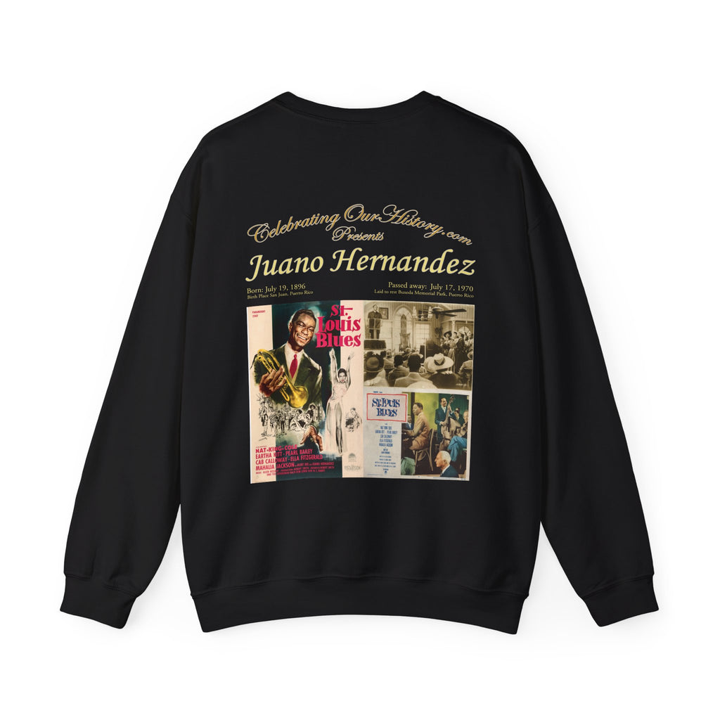 Juano Hernandez - St. Louis Blues (1958) -  Front and Back Printed Concert Style Sweatshirt