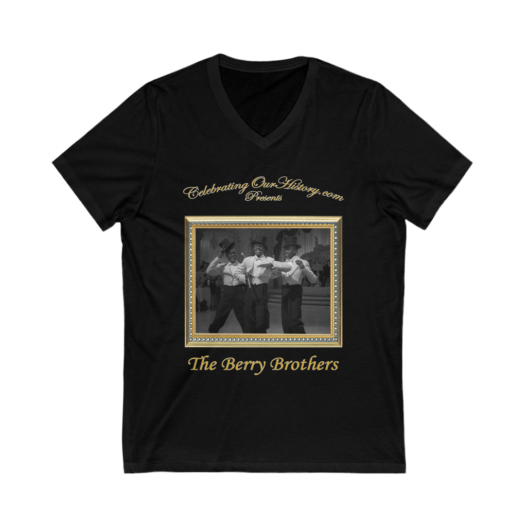 The Berry Brothers - Panama Hattie (1942) - Front and Back Printed Concert Style V-Neck T-Shirt
