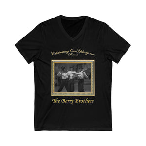 The Berry Brothers - Panama Hattie (1942) - Front and Back Printed Concert Style V-Neck T-Shirt