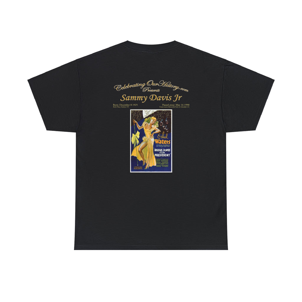 Sammy Davis Jr - Rufus Jones For President (1933) -  Front and Back Printed Concert Style T-Shirt