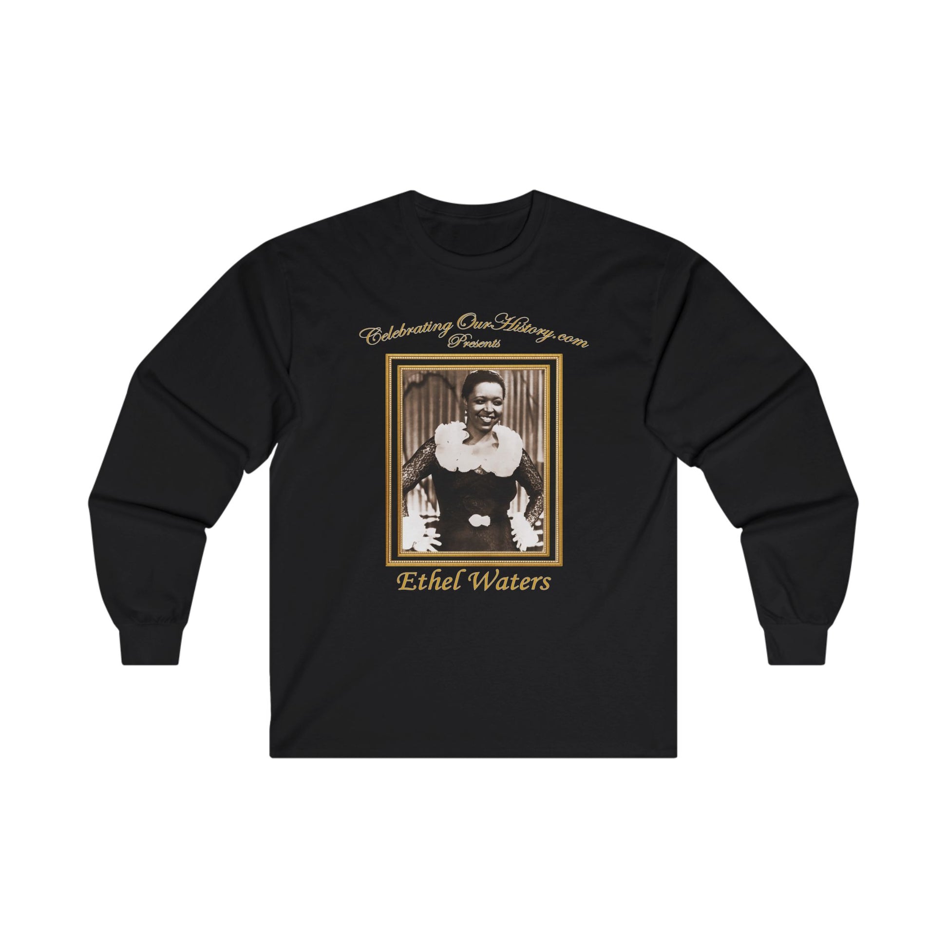 Ethel Waters - Nine Movie Posters - Front and Back Printed Concert Style Long Sleeve T-Shirt