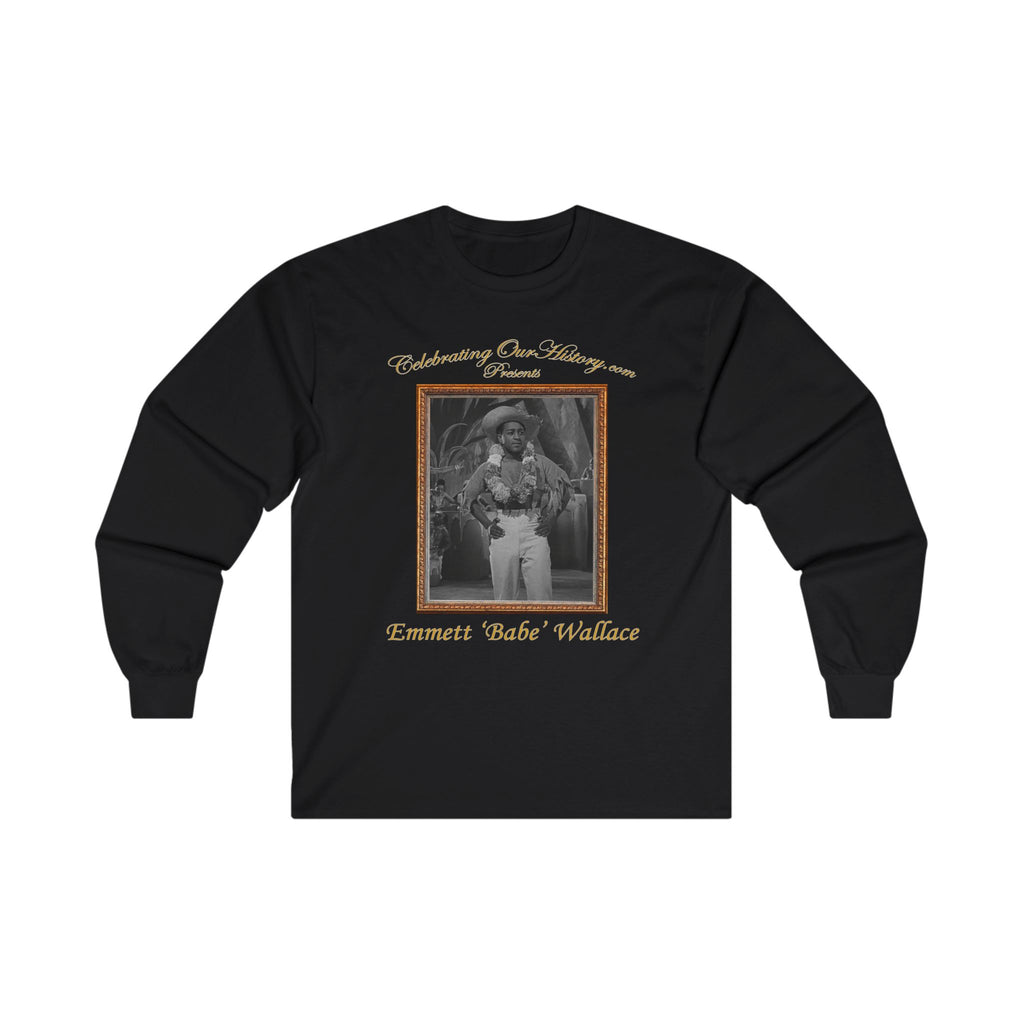 Emmett 'Babe' Wallace - Stormy Weather (1943) - Front and Back Printed Concert Style Long Sleeve T-Shirt