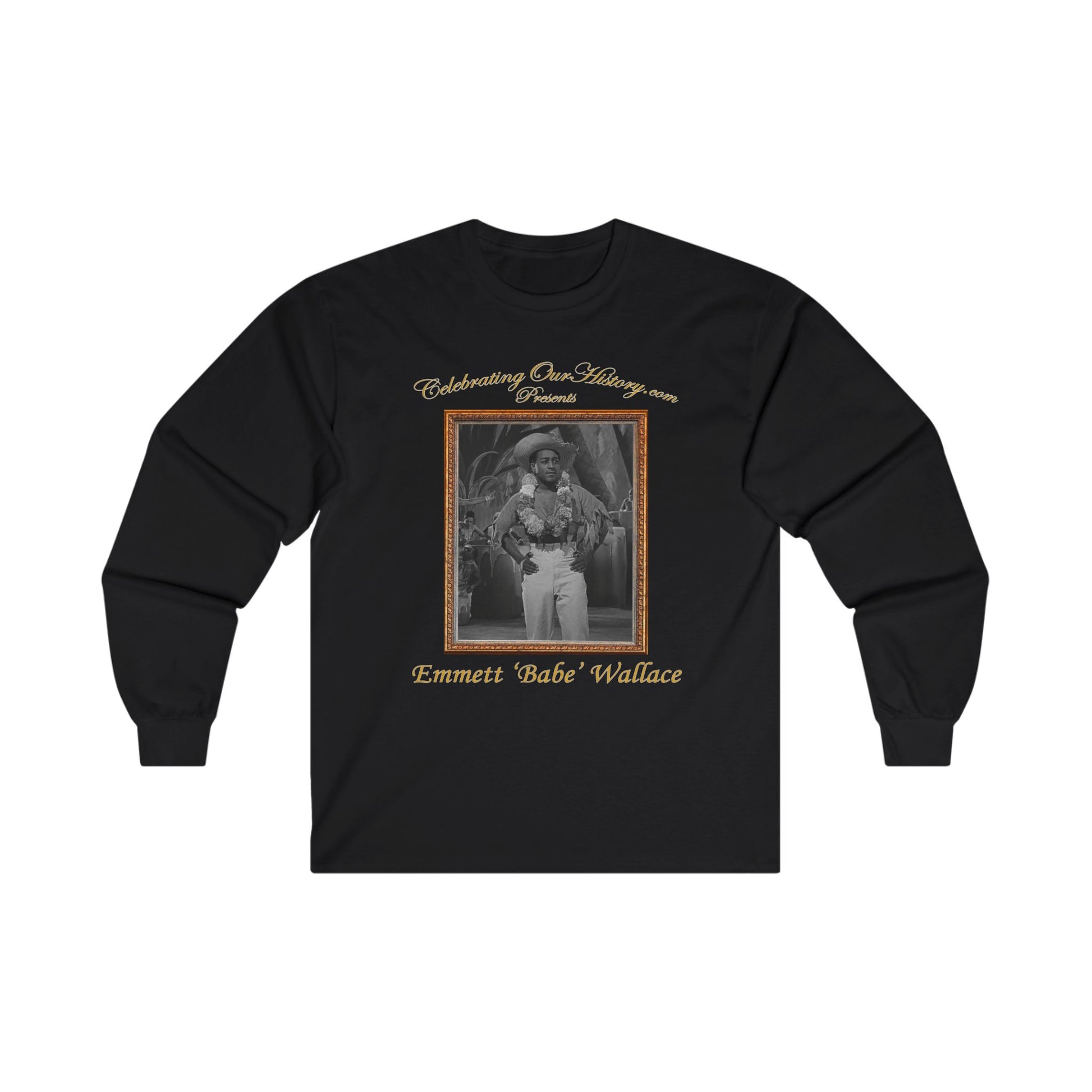 Emmett 'Babe' Wallace - Stormy Weather (1943) - Front and Back Printed Concert Style Long Sleeve T-Shirt