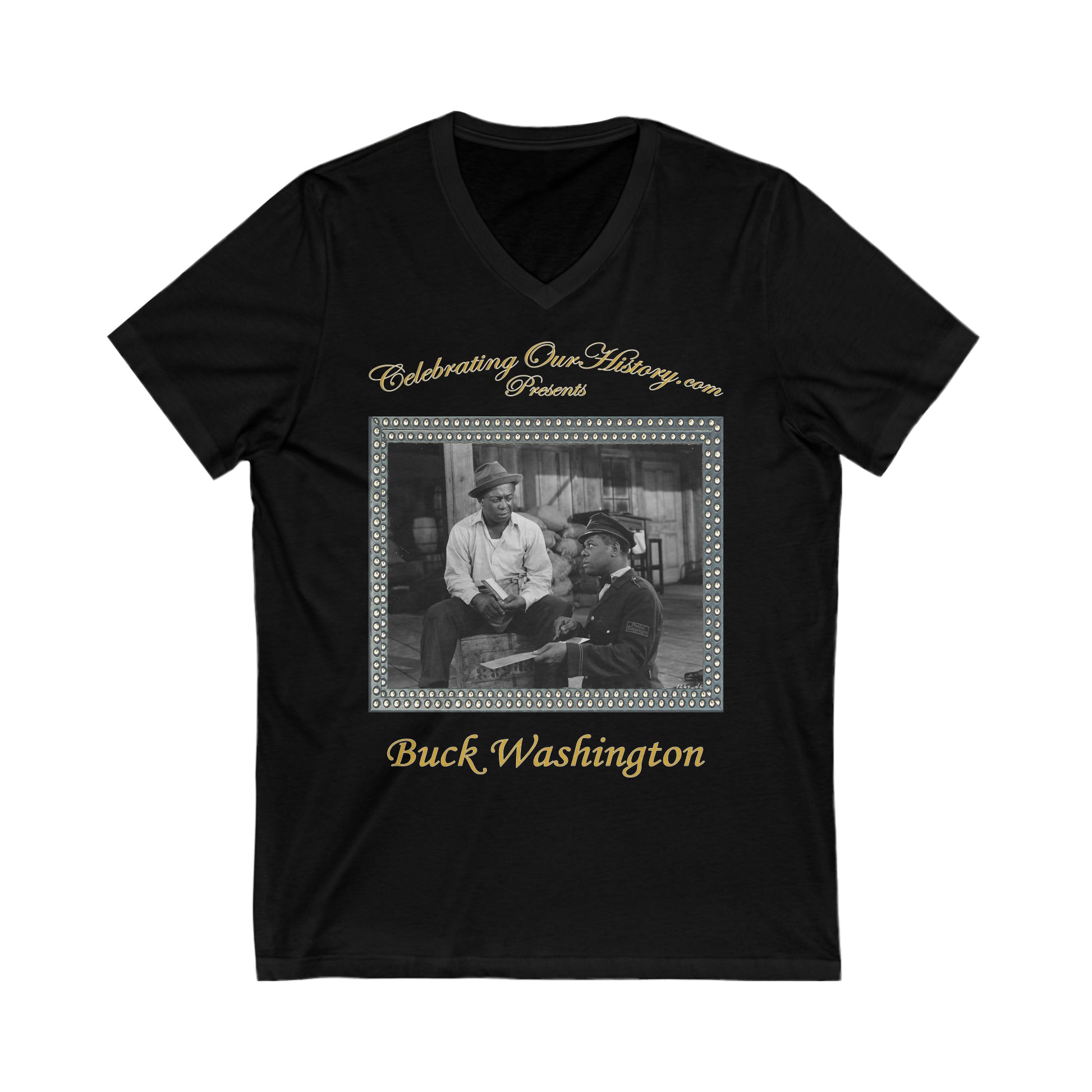 Buck Washington - Cabin in the Sky (1943) - Front and Back Printed Concert Style V-Neck T-Shirt