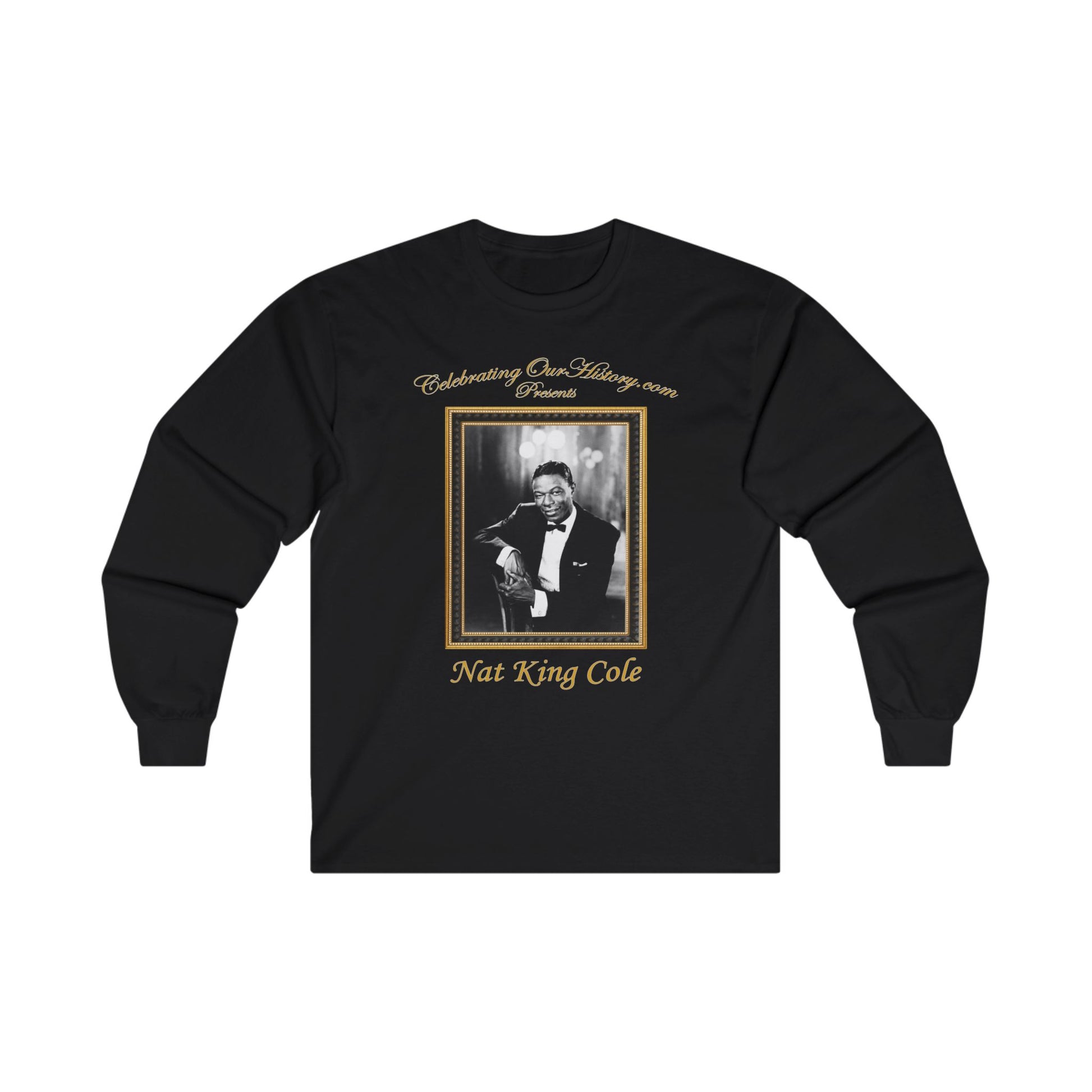 Nat King Cole - St. Louis Blues (1958) Album - Front and Back Printed Concert Style Long Sleeve T-Shirt
