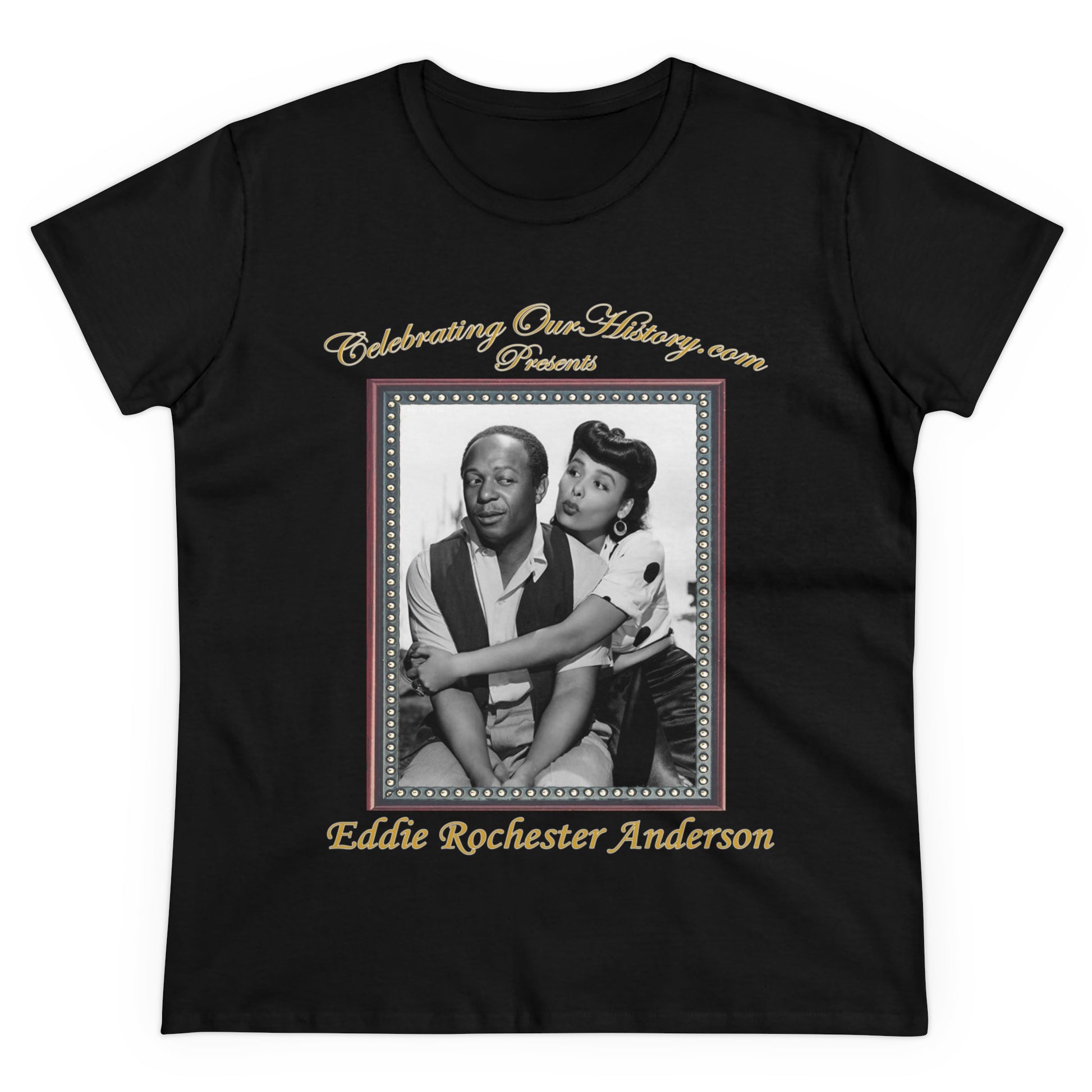 Eddie "Rochester" Anderson - Cabin in the Sky (1943) -  Front and Back Printed Concert Style Women's T-Shirt