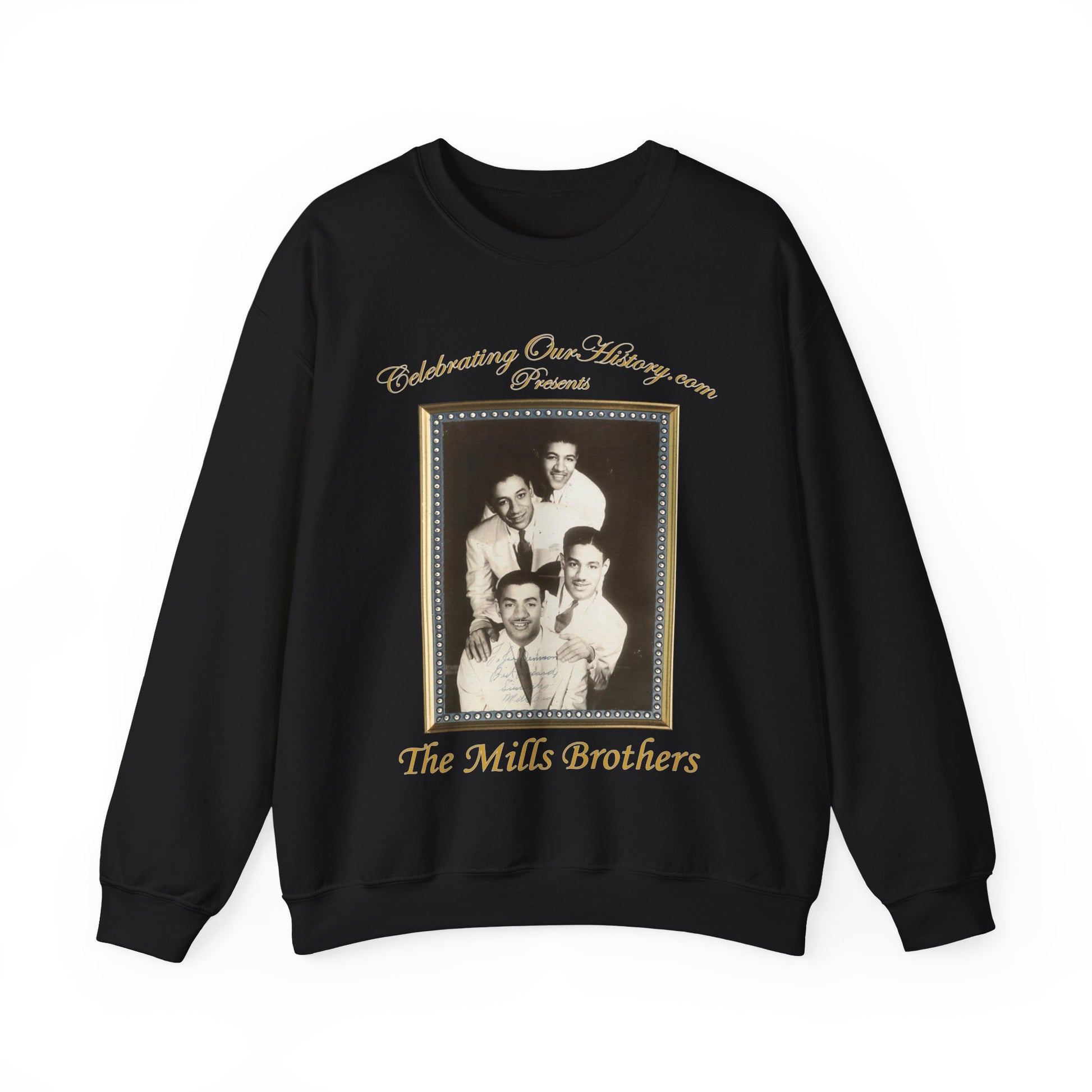 The Mills Brothers - Ebony Parade (1947) -  Front and Back Printed Concert Style Sweatshirt