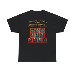 Jimmie Lunceford - Ten Records -  Front and Back Printed Concert Style T-Shirt