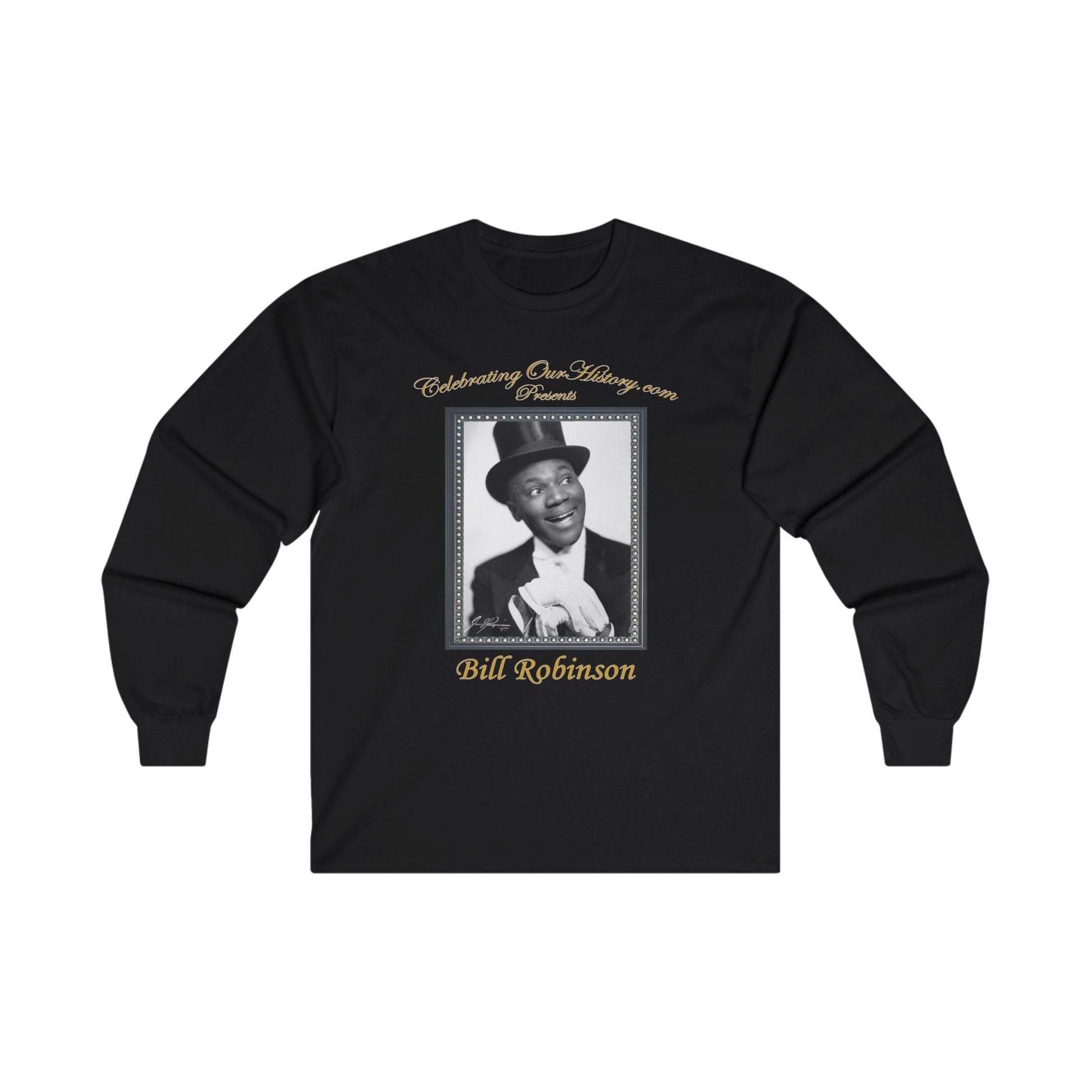 Bill Robinson - Stormy Weather (1943) v2 - Front and Back Printed Concert Style Long Sleeve T-Shirt