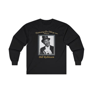 Bill Robinson - Stormy Weather (1943) v2 - Front and Back Printed Concert Style Long Sleeve T-Shirt