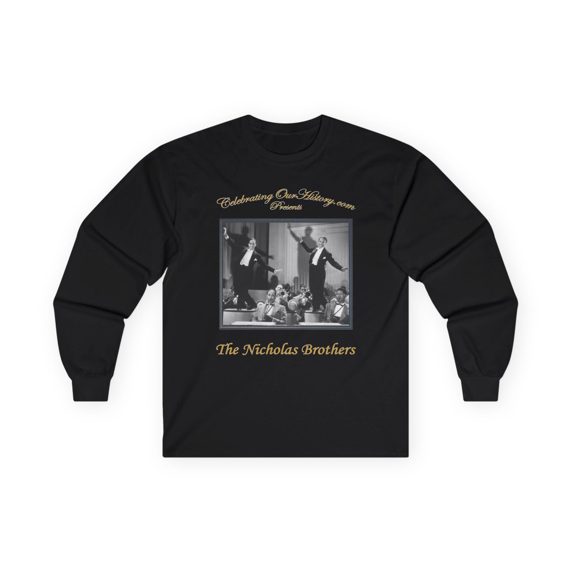The Nicholas Brothers - Stormy Weather (1943) - Front and Back Printed Concert Style Long Sleeve T-Shirt