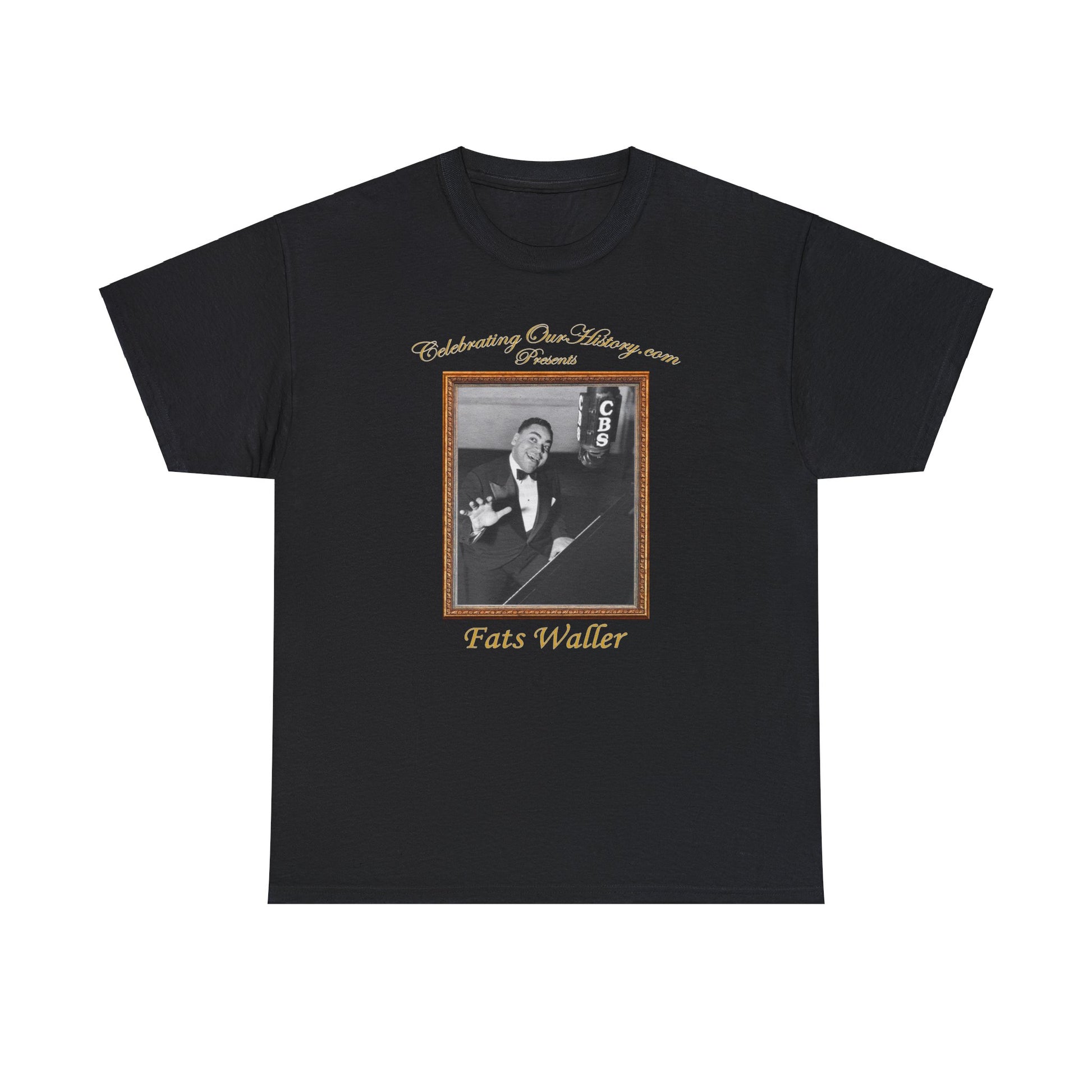 Fats Waller - On-Air Sessions 1938 -  Front and Back Printed Concert Style T-Shirt
