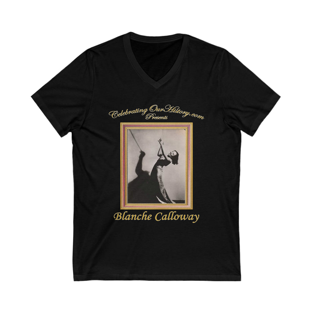 Blanche Calloway - Old Orchard Pier - Front and Back Printed Concert Style V-Neck T-Shirt