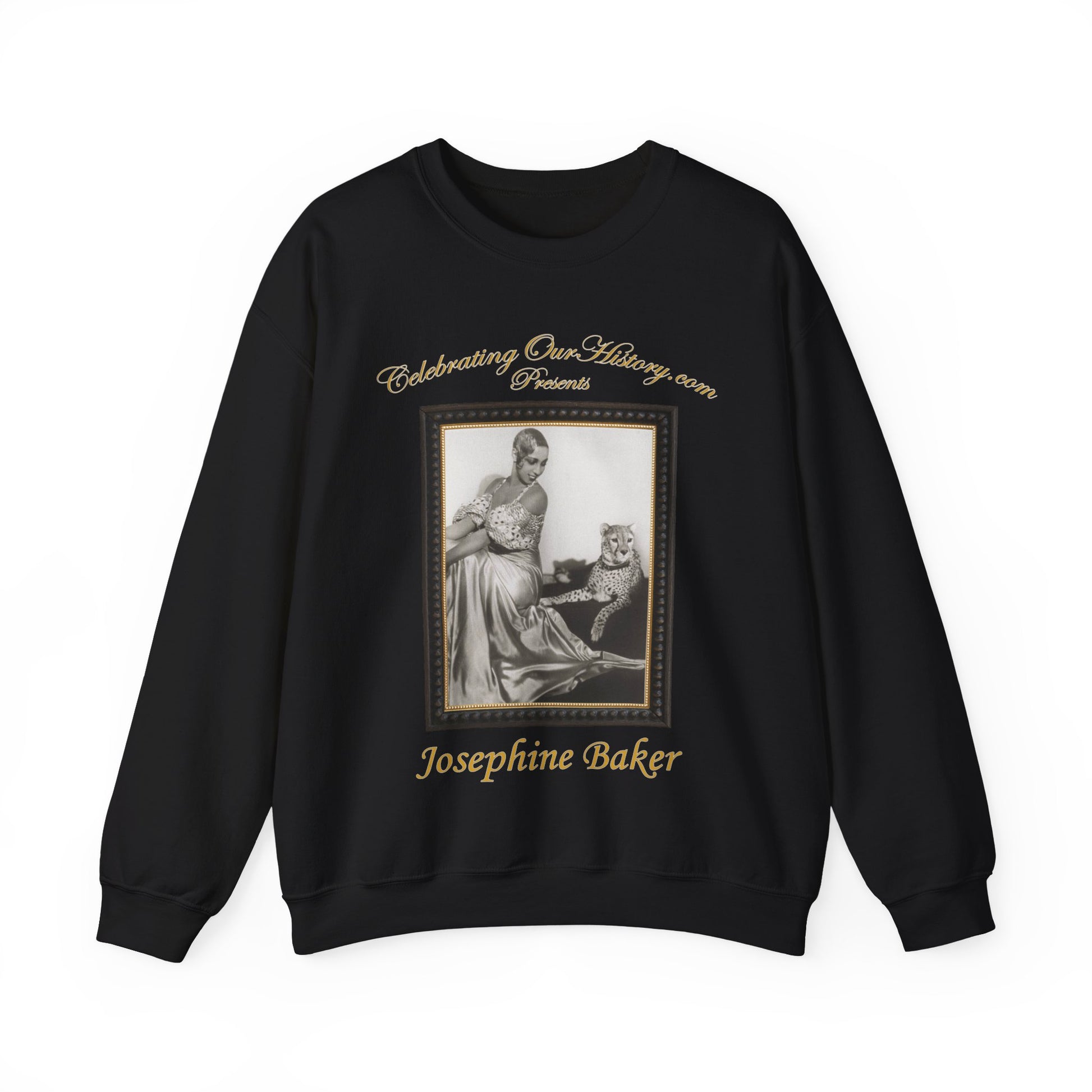 Josephine Baker - Four Stamps -  Front and Back Printed Concert Style Sweatshirt