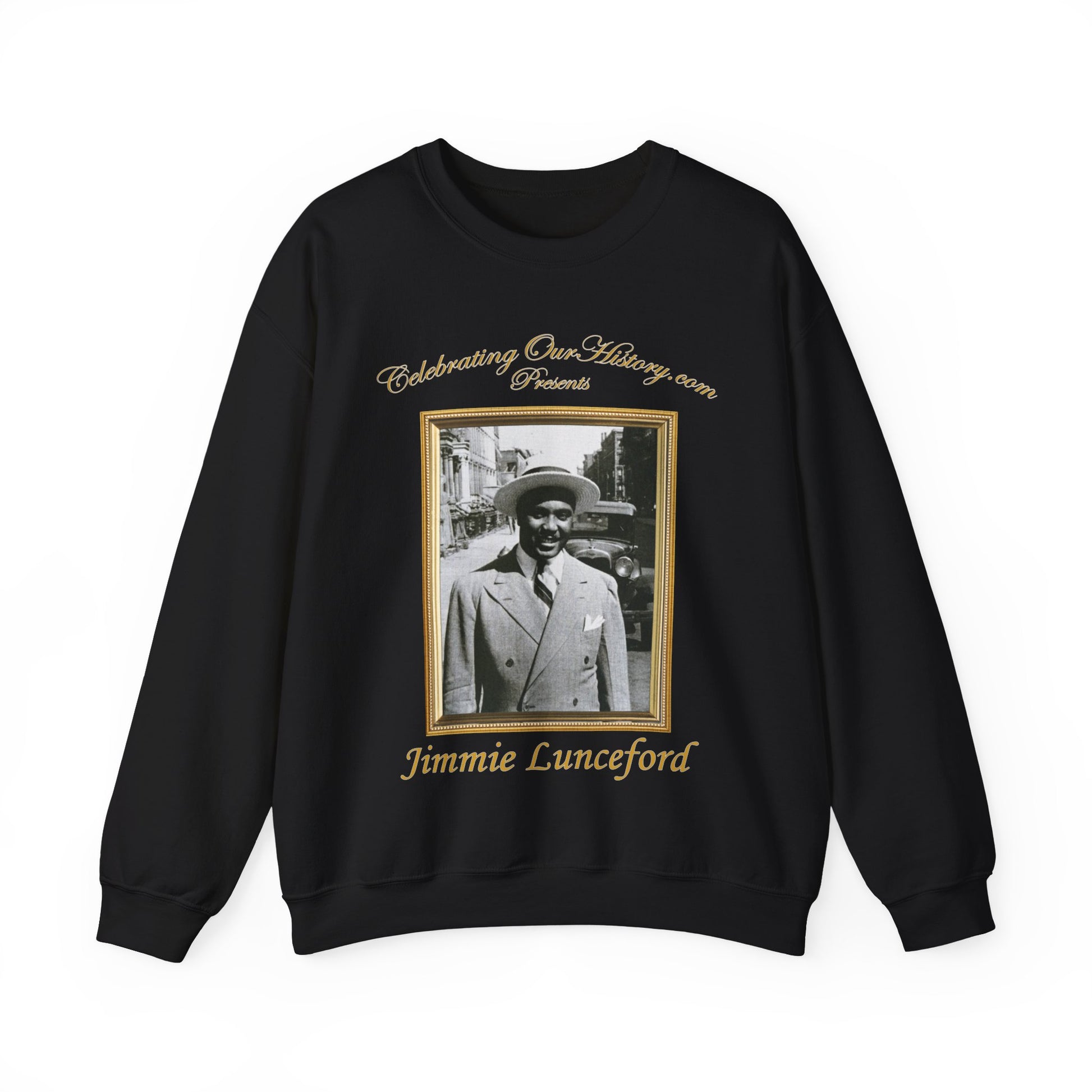 Jimmie Lunceford - Ten Records -  Front and Back Printed Concert Style Sweatshirt