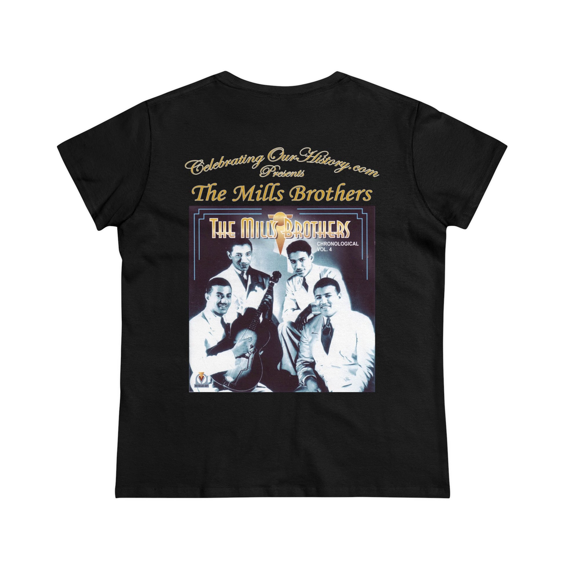 The Mills Brothers - Chronological Vol 4 -  Front and Back Printed Concert Style Women's T-Shirt