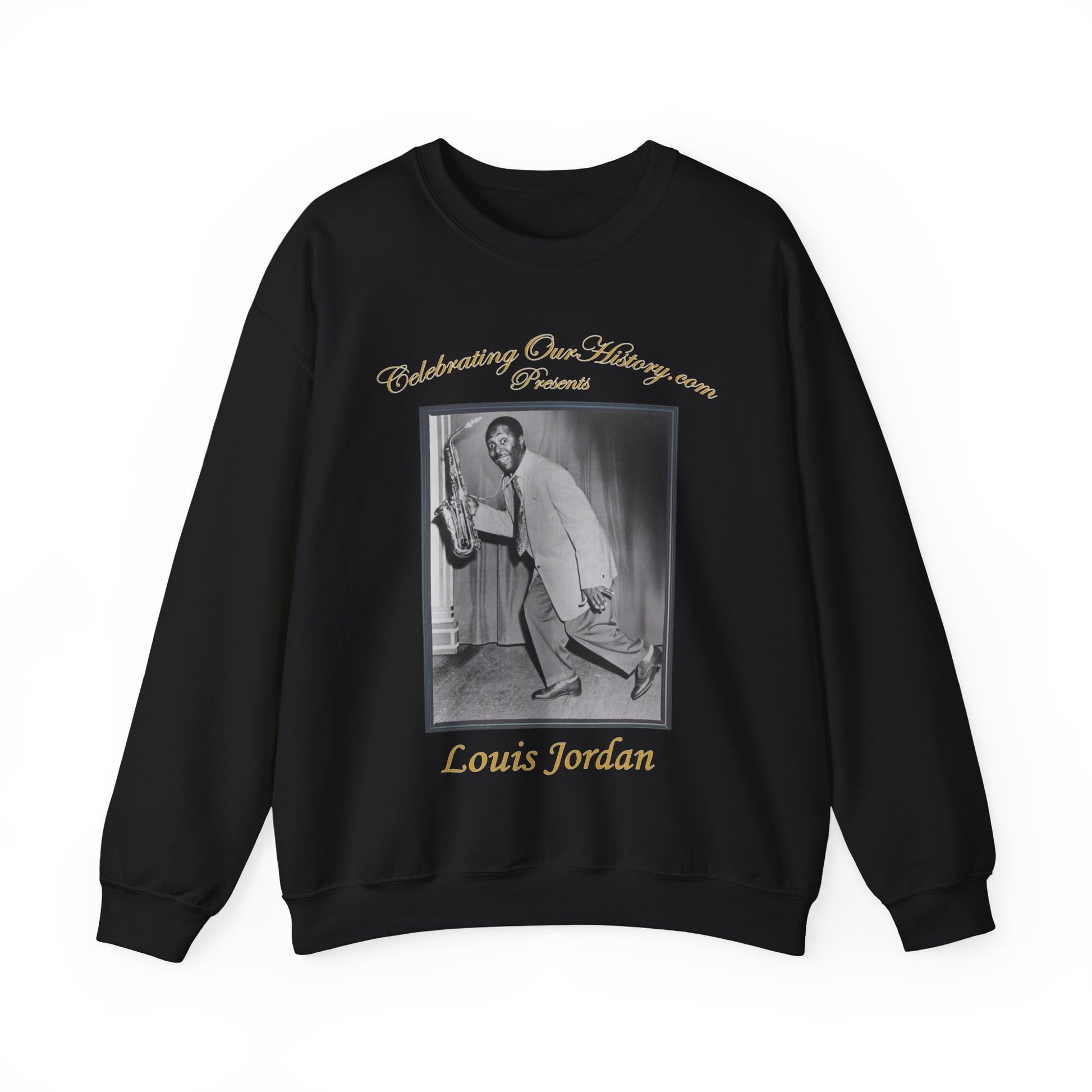 Louis Jordan - Four Albums -  Front and Back Printed Concert Style Sweatshirt