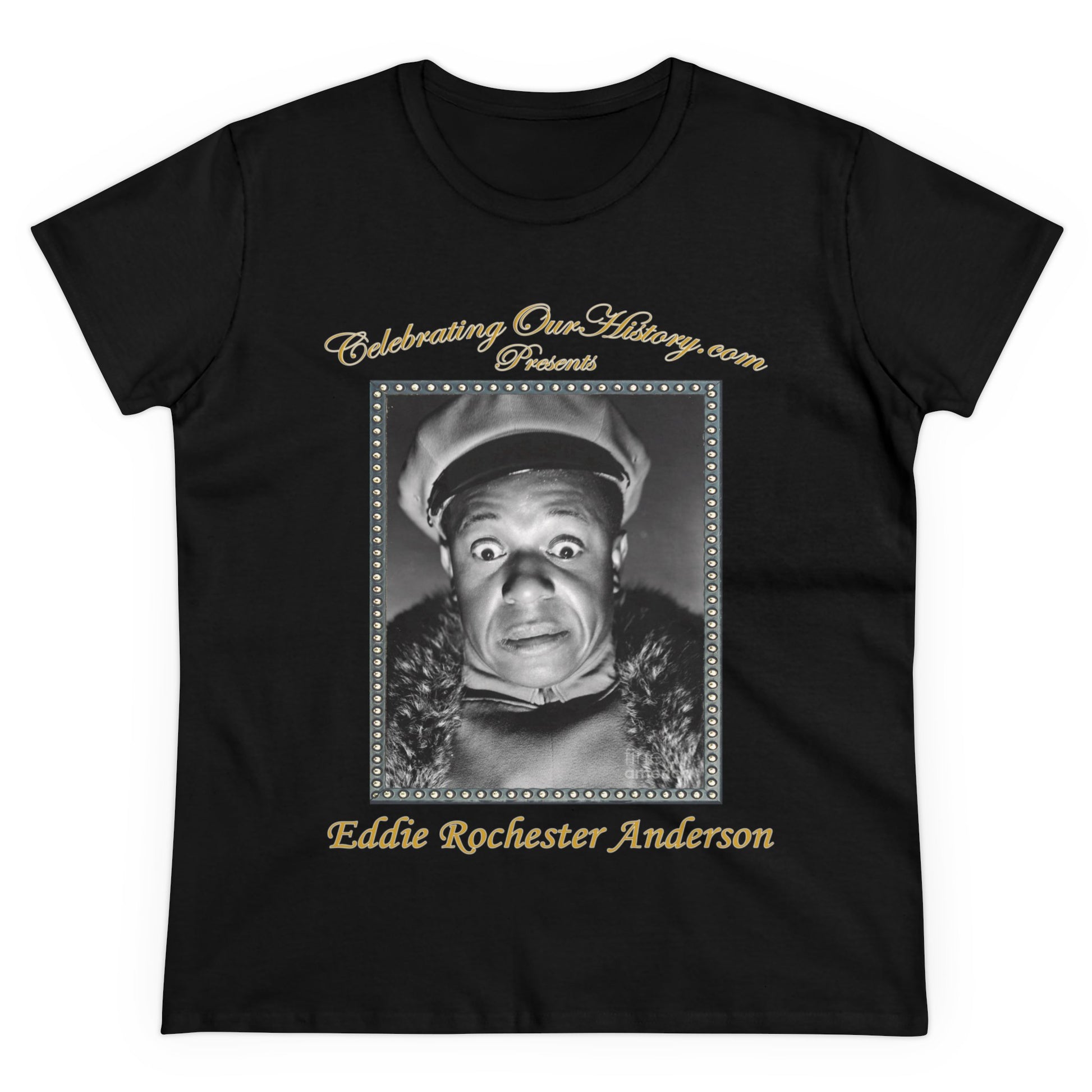 Eddie “Rochester” Anderson - Topper Returns (1941) v2 -  Front and Back Printed Concert Style Women's T-Shirt