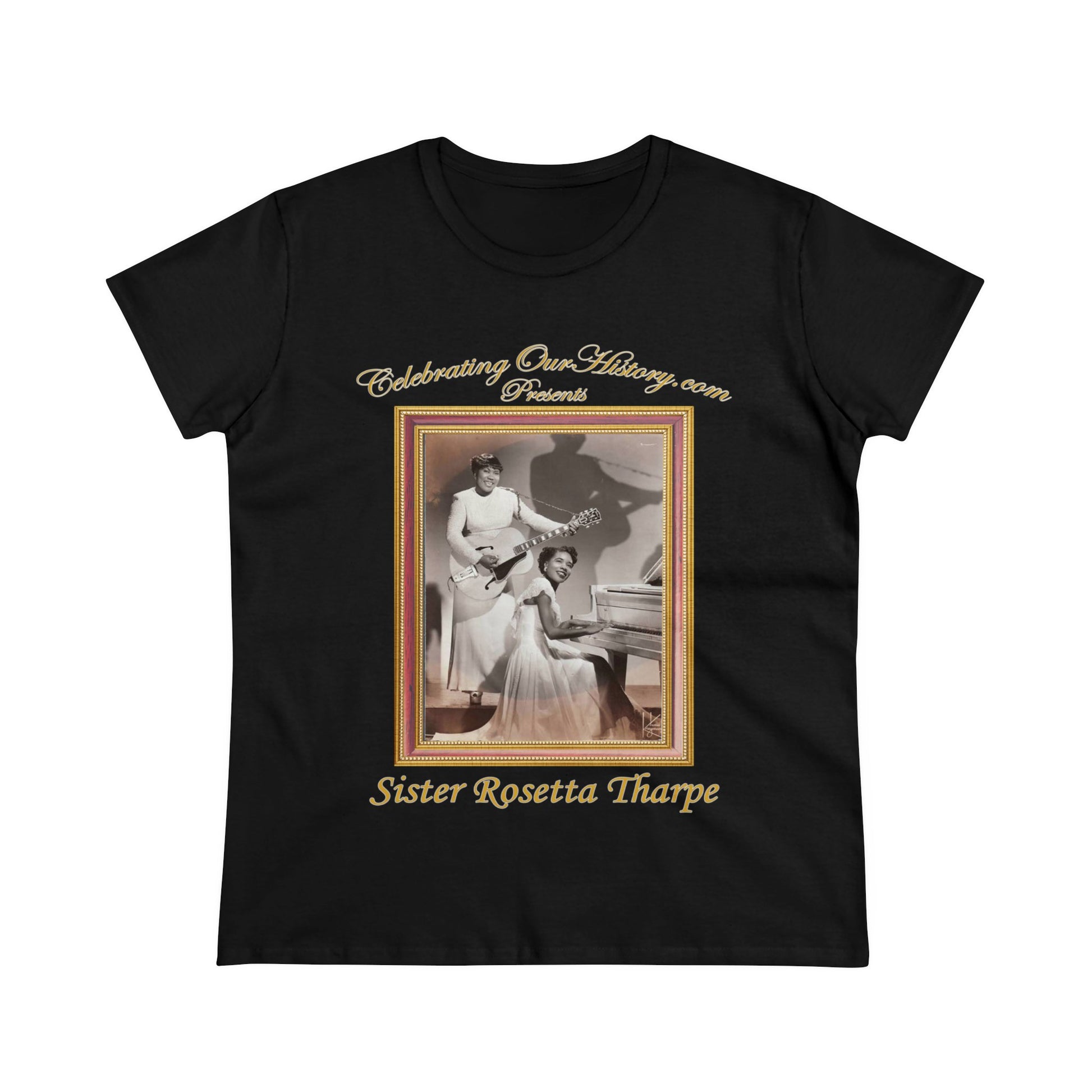 Sister Rosetta Tharpe - Complete Sister Rosetta Tharpe -  Front and Back Printed Concert Style Women's T-Shirt
