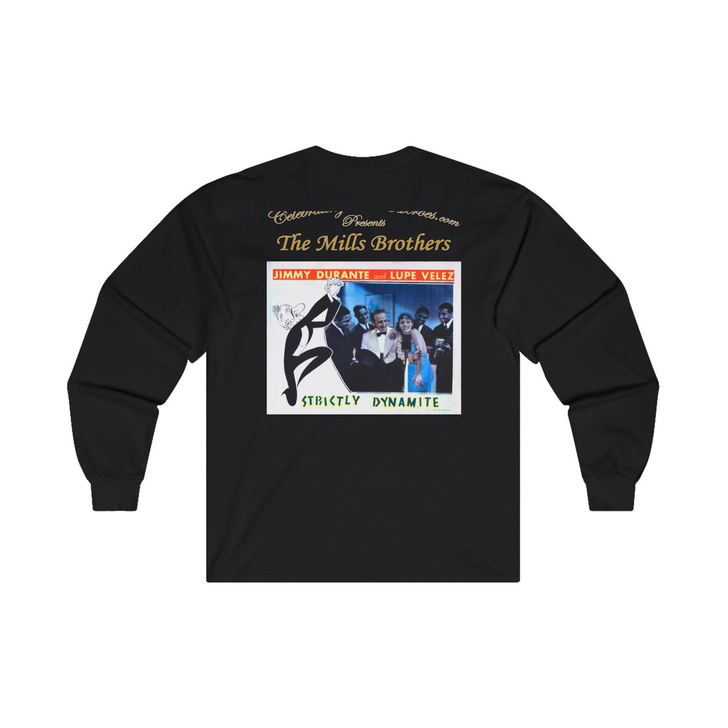 The Mills Brothers - Strictly Dynamite (1934) - Front and Back Printed Concert Style Long Sleeve T-Shirt
