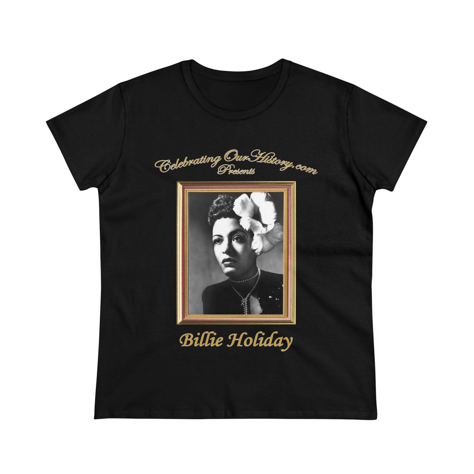 Billie Holiday - Billie Holiday Classics -  Front and Back Printed Concert Style Women's T-Shirt