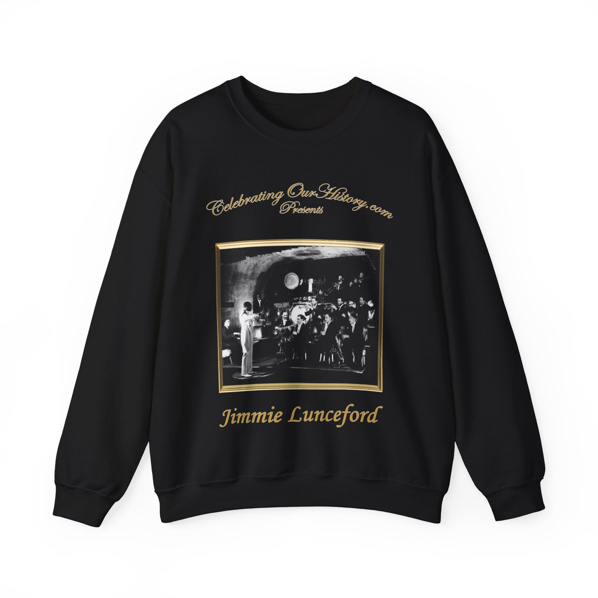 Jimmie Lunceford - Four Records -  Front and Back Printed Concert Style Sweatshirt
