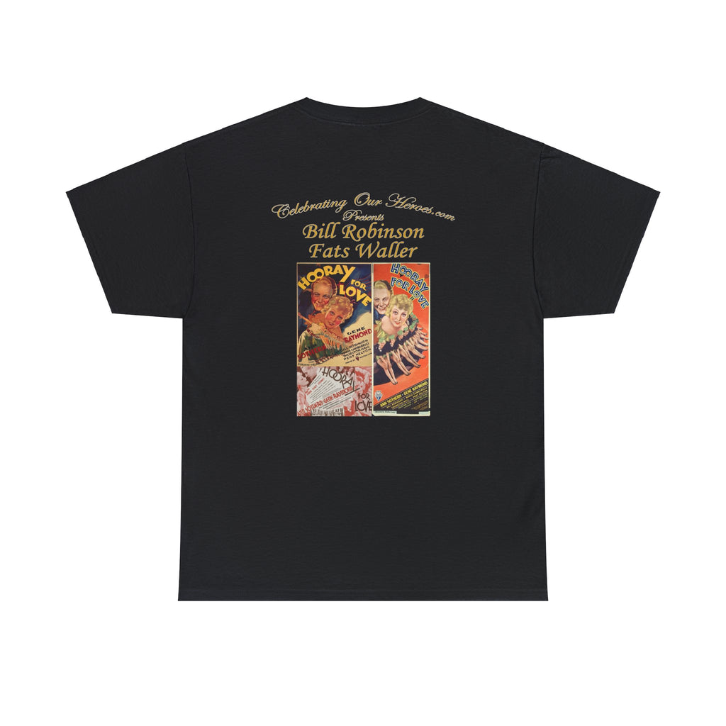 Bill Robinson And Fats Waller - Hooray For Love -  Front and Back Printed Concert Style T-Shirt