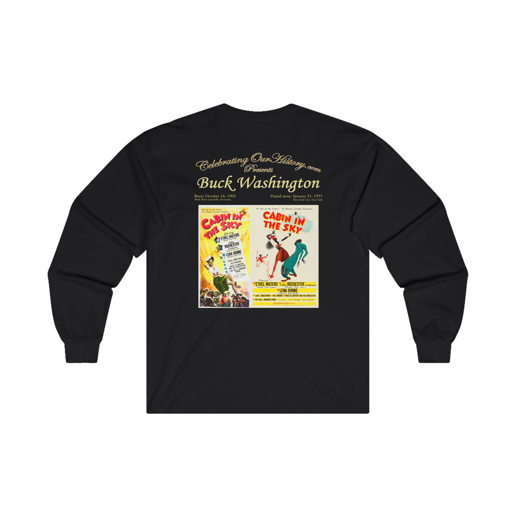 Buck and Bubbles - Cabin in the Sky (1943) - Front and Back Printed Concert Style Long Sleeve T-Shirt