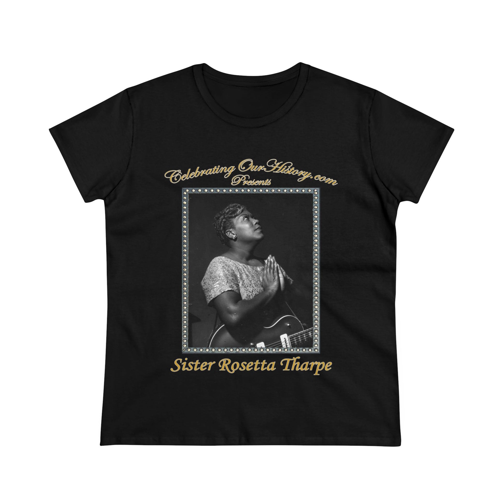 Sister Rosetta Tharpe - Gospel Hymns -  Front and Back Printed Concert Style Women's T-Shirt