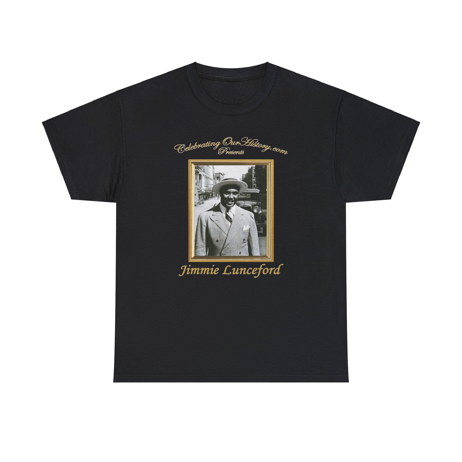 Jimmie Lunceford - Ten Records -  Front and Back Printed Concert Style T-Shirt