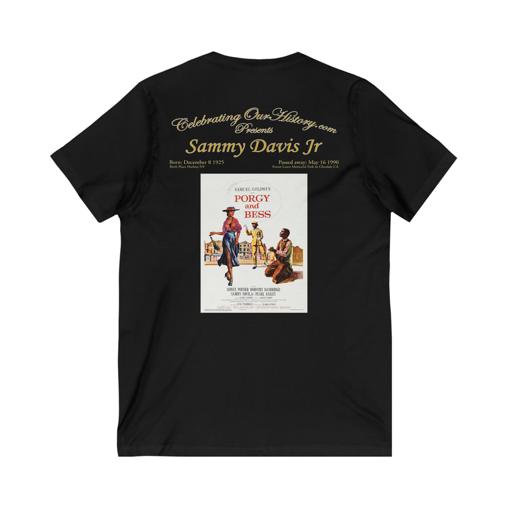 Sammy Davis Jr - Porgy And Bess (1959) - Front and Back Printed Concert Style V-Neck T-Shirt