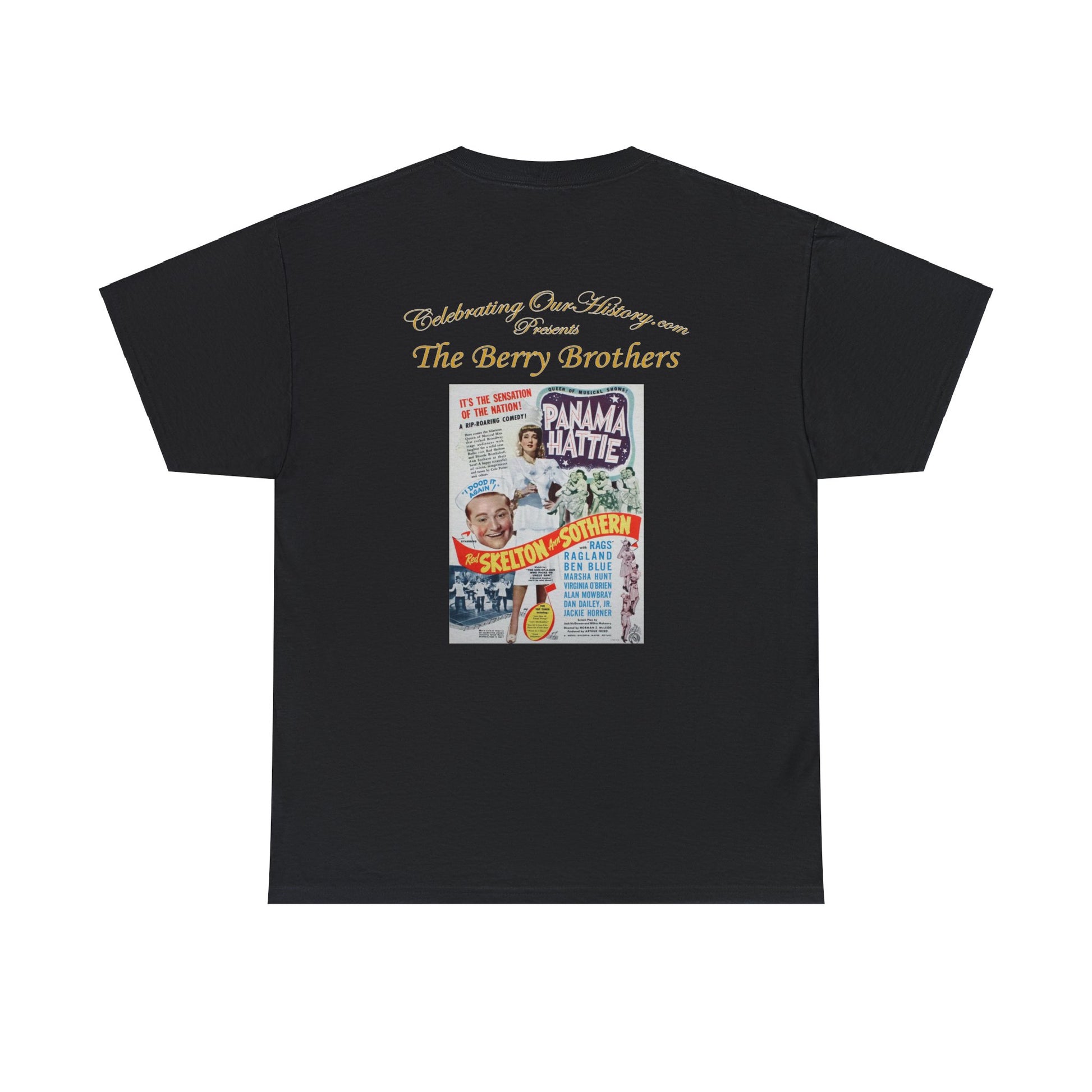 The Berry Brothers - Panama Hattie (1942) -  Front and Back Printed Concert Style T-Shirt