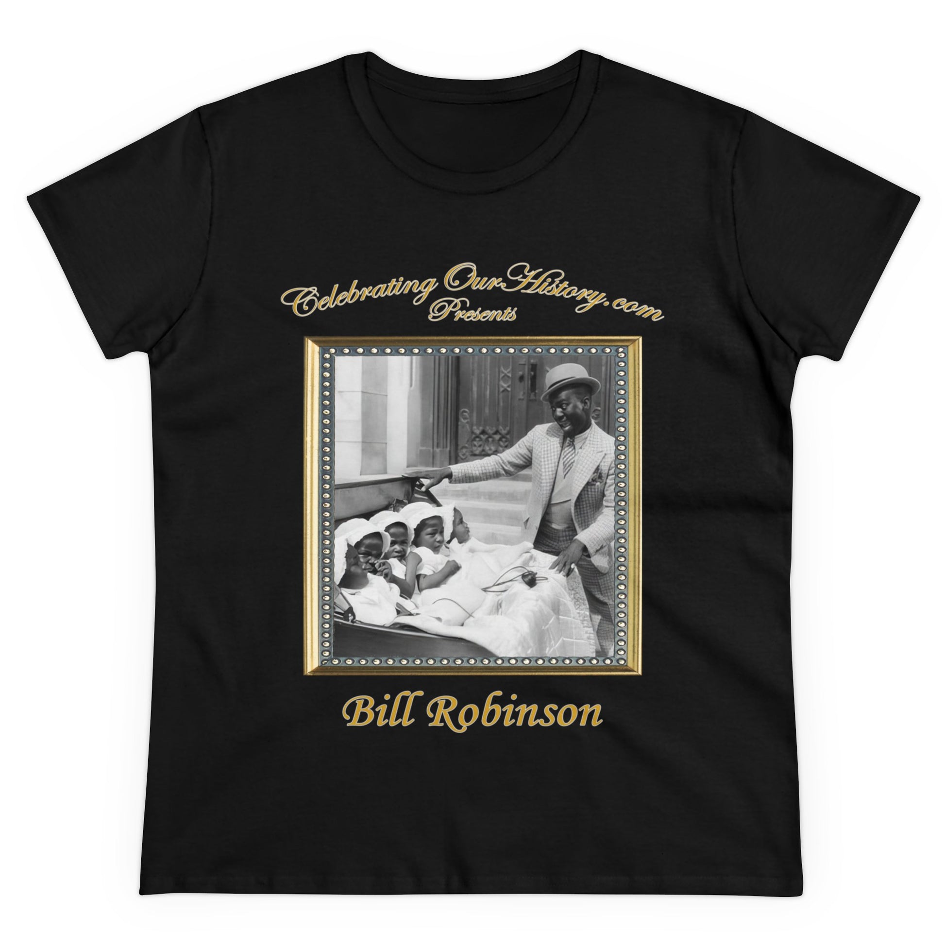 Bill Robinson - The Big Broadcast of 1936 -  Front and Back Printed Concert Style Women's T-Shirt