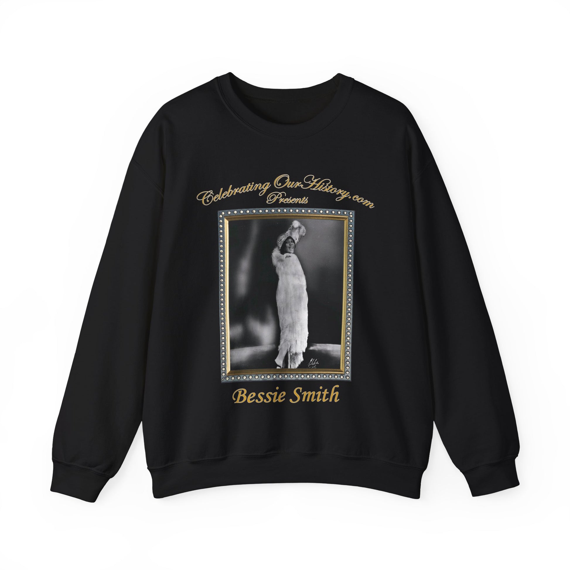 Bessie Smith - Nine Albums -  Front and Back Printed Concert Style Sweatshirt