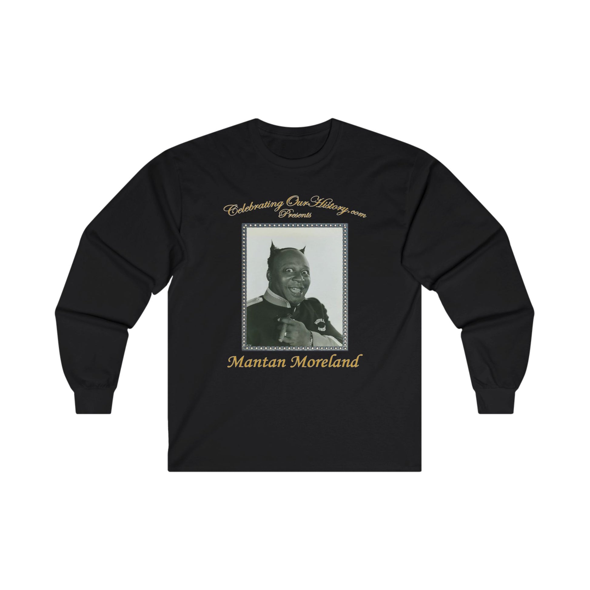Mantan Moreland - Cabin in the Sky (1943) - Front and Back Printed Concert Style Long Sleeve T-Shirt
