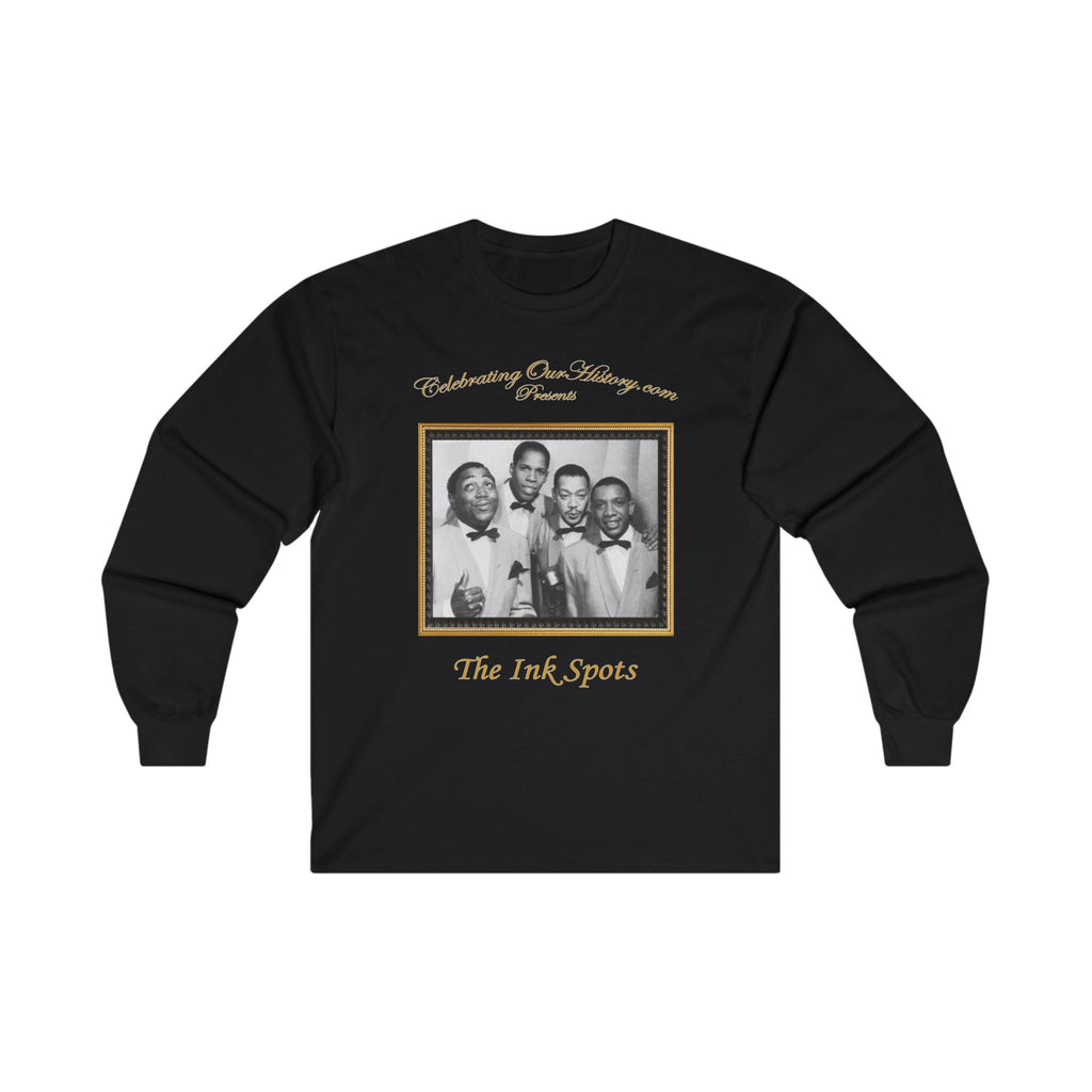 The Ink Spots - If I Didn't Care - Front and Back Printed Concert Style Long Sleeve T-Shirt