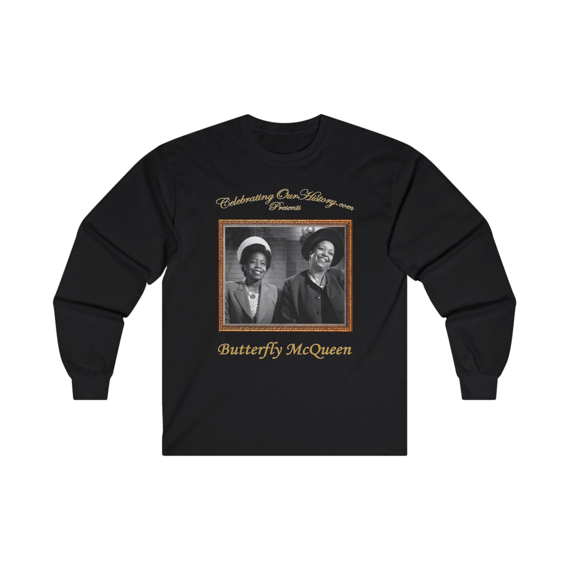 Butterfly McQueen - Cabin in the Sky (1943) - Front and Back Printed Concert Style Long Sleeve T-Shirt