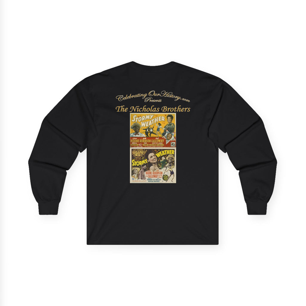 The Nicholas Brothers - Stormy Weather (1943) - Front and Back Printed Concert Style Long Sleeve T-Shirt