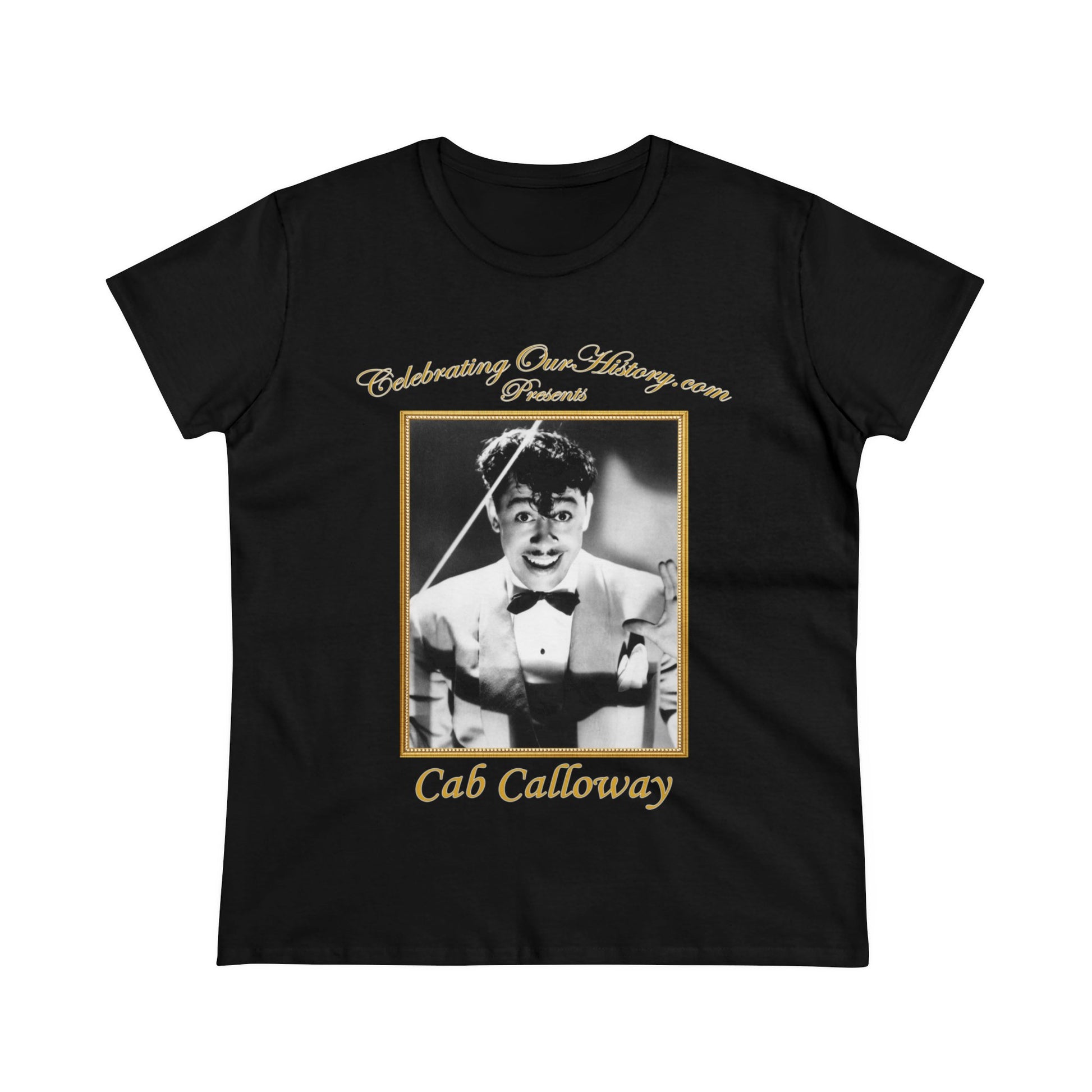 Cab Calloway - Twelve Albums -  Front and Back Printed Concert Style Women's T-Shirt