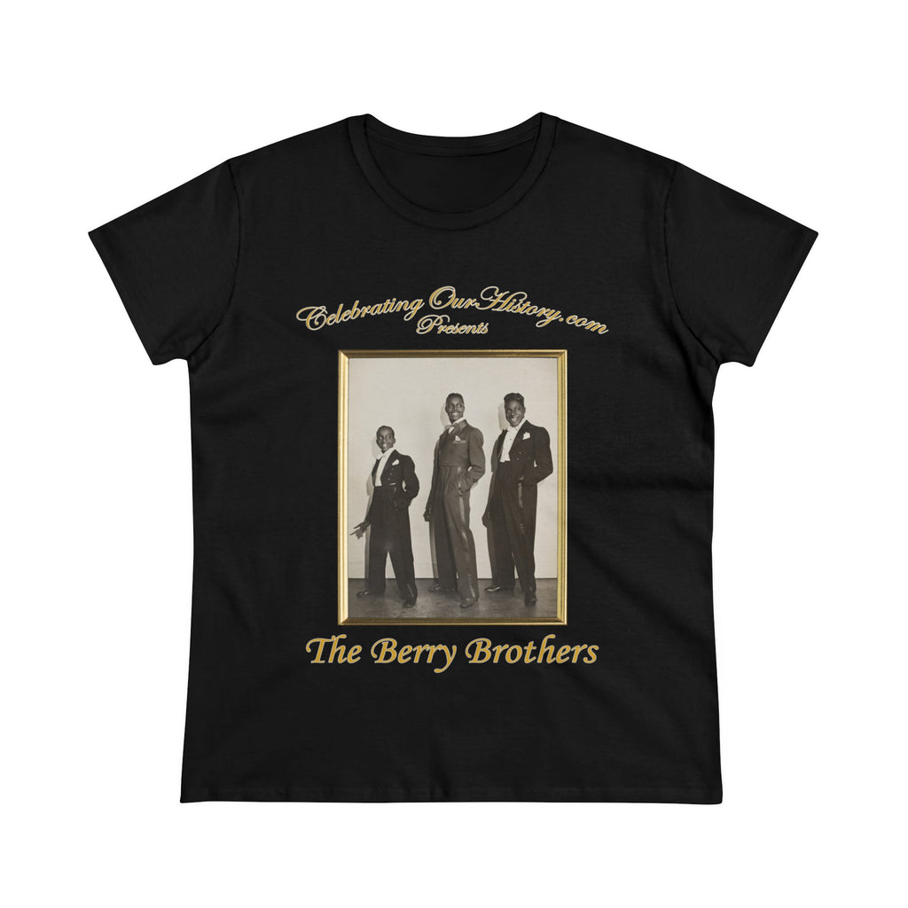 The Berry Brothers - Boarding House Blues (1948) -  Front and Back Printed Concert Style Women's T-Shirt