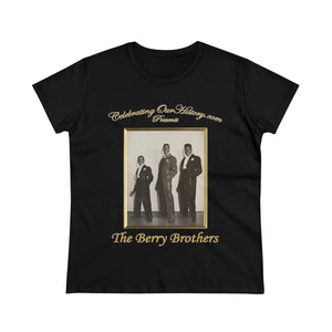 The Berry Brothers - Boarding House Blues (1948) -  Front and Back Printed Concert Style Women's T-Shirt