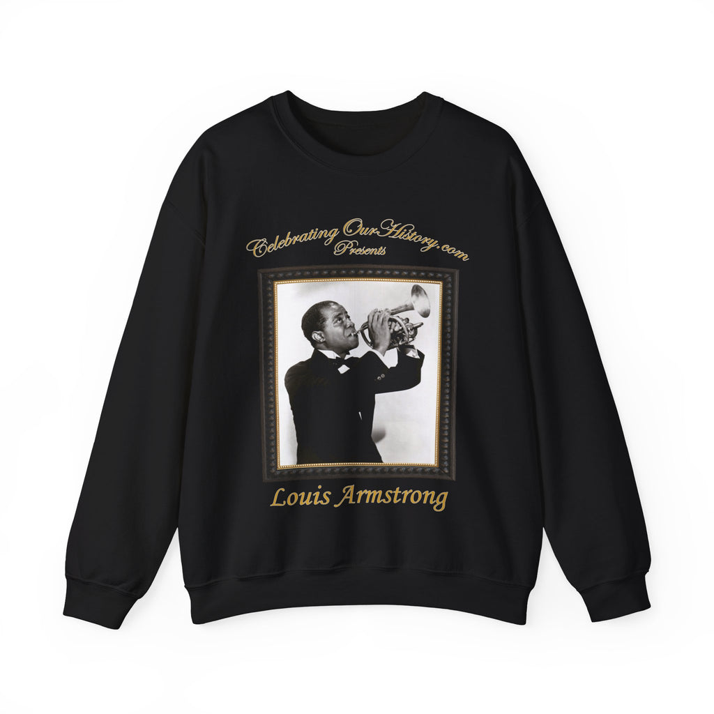 Louis Armstrong - New Orleans (1947) - Front and Back Printed Concert Style Sweatshirt